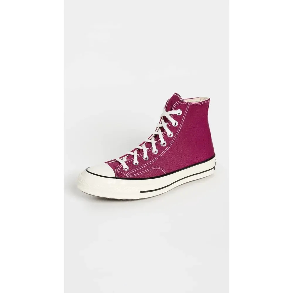 CONVERSE MEN'S CHUCK 70 RECYCLED CANVAS SNEAKERS, HIBISCUS, PINK, 12 MEDIUM US